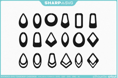 Rounded Earrings SVG - Boho Style Earrings - Earrings Bundle