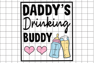 Funny Daddy and Baby SVG Design