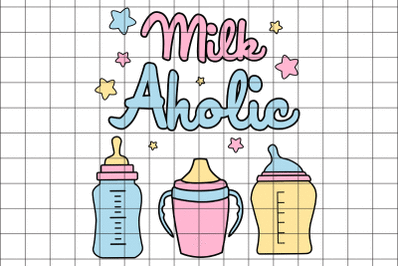 Milk Aholic SVG Design