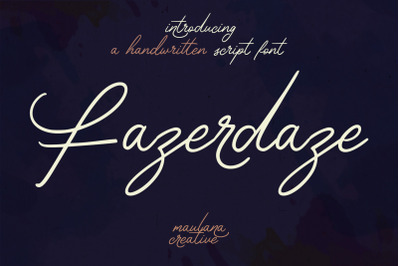 Fazerdaze Script Font