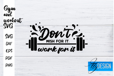 Gym and Workout SVG | Gym Quotes SVG | Workout Quotes SVG