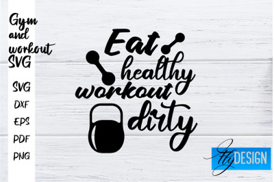 Gym and Workout SVG | Gym Quotes SVG | Workout Quotes SVG