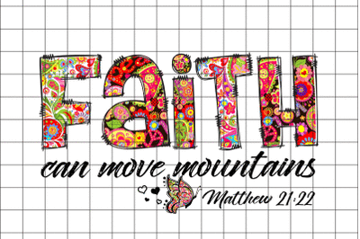 Faith Can Move Mountains Graphic Design