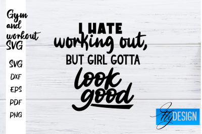 Gym and Workout SVG | Gym Quotes SVG | Workout Quotes SVG