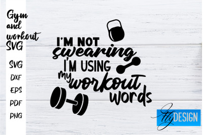 Gym and Workout SVG | Gym Quotes SVG | Workout Quotes SVG