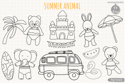 Summer Animal Beach