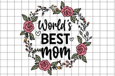 World Best Mom Graphic Design