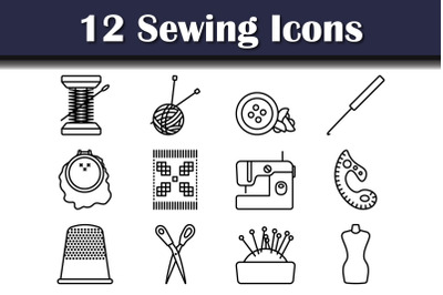 Sewing Icon Set