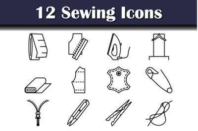 Sewing Icon Set