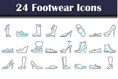 Footwear Icon Set