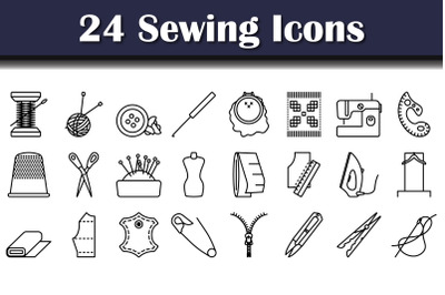 Sewing Icon Set