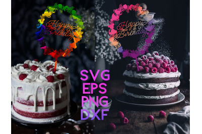 SVG 6 Teddy Bear Birthday Cake Toppers