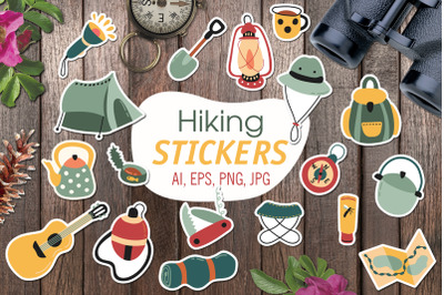 Hiking stickers