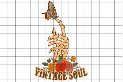 Vintage Soul Butterfly Graphic Design