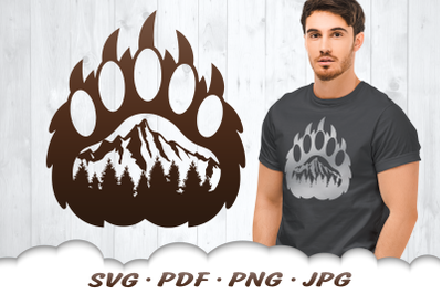 Bear Paw Print SVG | Bear SVG Cut Files
