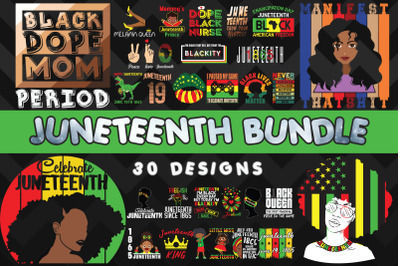 Juneteenth Bundle SVG 30 designs