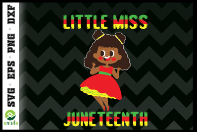 Kids Little Miss Juneteenth