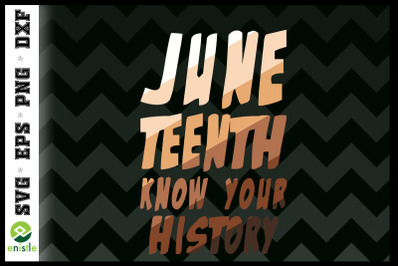 Juneteenth Know Your History Freedom Day