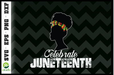 Black Women Messy Bun Juneteenth