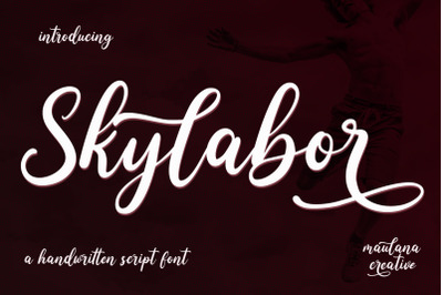 Skylabor Script Font
