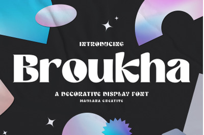 Broukha Decorative Display Font