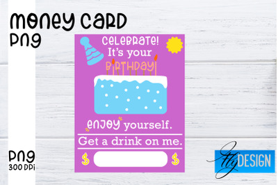 Money Card PNG Designs | Money Holder Printable