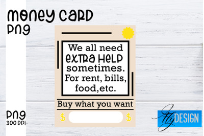 Money Card PNG Designs | Money Holder Printable