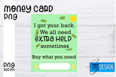 Money Card PNG Designs | Money Holder Printable