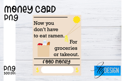 Money Card PNG Designs | Money Holder Printable