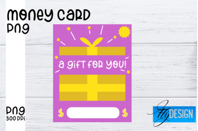 Money Card PNG Designs | Money Holder Printable