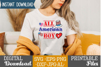 All American Boy SVG cut files
