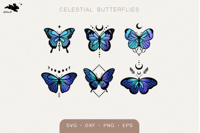 Celestial Butterflies SVG