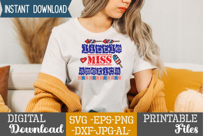 Little Miss America SVG cut files