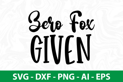 zero fox given SVG