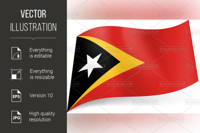 State flag of East Timor.