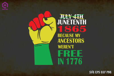 Juneteenth 1865 not 1776