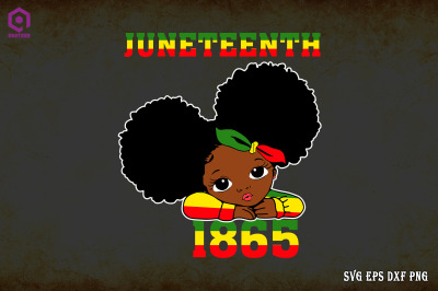 Juneteenth 1865 Cute Black Girls