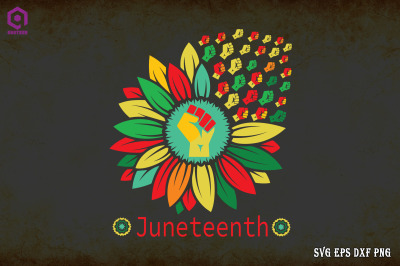 Sunflower Fist Juneteenth Black History