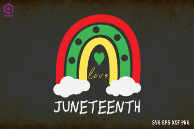 Juneteenth Rainbow Black Freedom