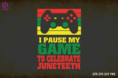 I paused my game to celebrate Juneteenth