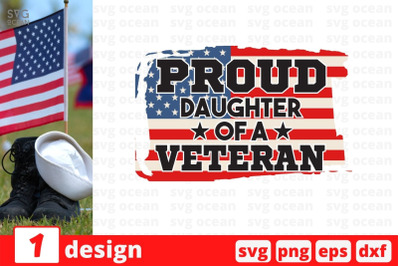 Proud daughter of a veteran SVG Cut File