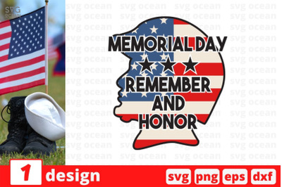 Memorial Day remember and honor SVG Cut File