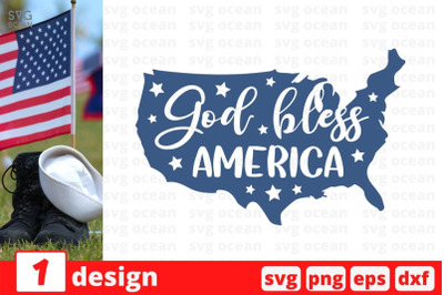 God bless America SVG Cut File