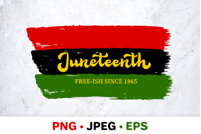 Juneteenth. Distressed Freedom Day flag. Sublimation design