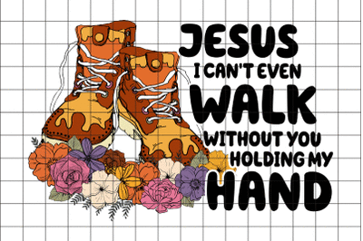 Jesus Walk Hand Graphic Design