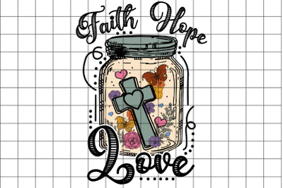 Faith Hope Love Graphic PNG