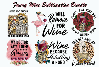 Funny Wine Graphic  Bundle