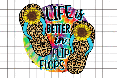 Life is Better in Flip Flops Graphic Design