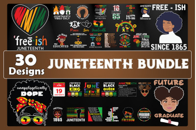 Juneteenth Bundle SVG 30 designs