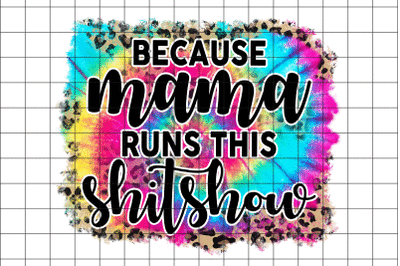 Because Mama Runs This Shitshow PNG Graphic Design